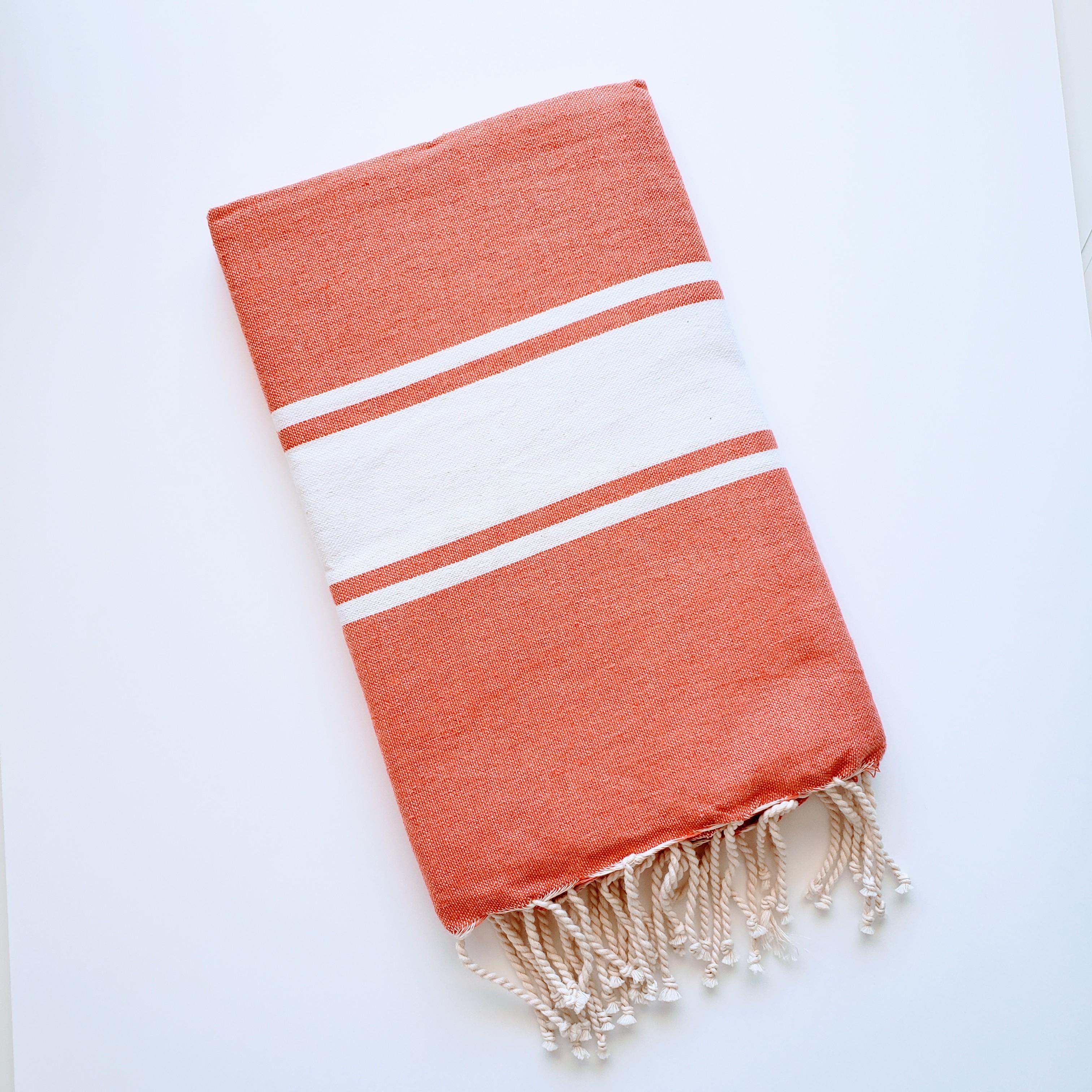 Orange Turkish Hand Towel – Audra Style