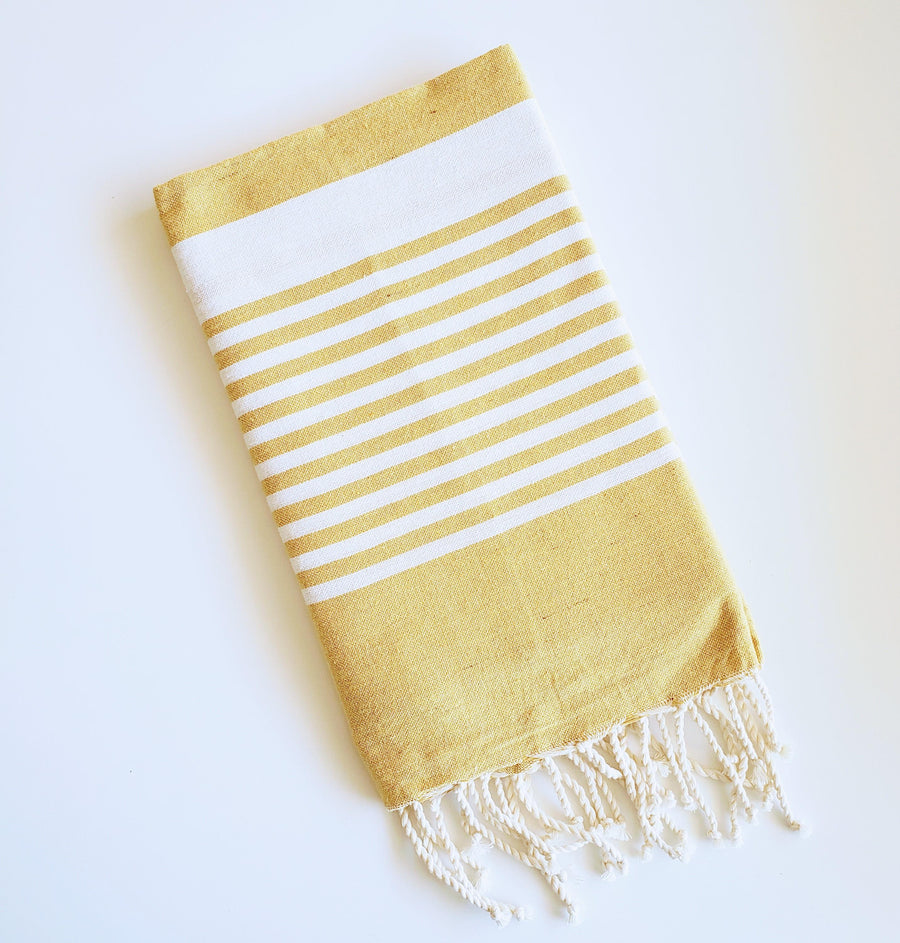 Chic striped Turkish beach towel