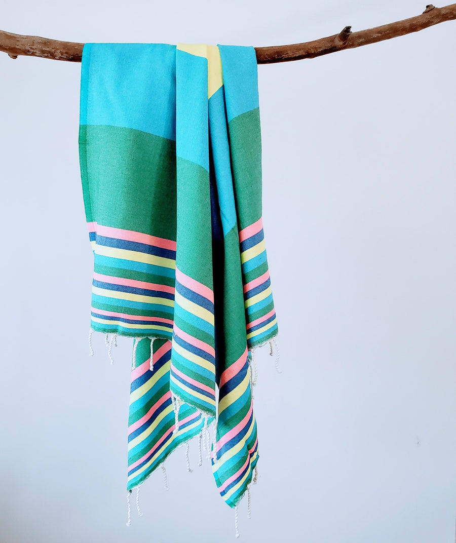 High-quality Turkish towel in vibrant colors