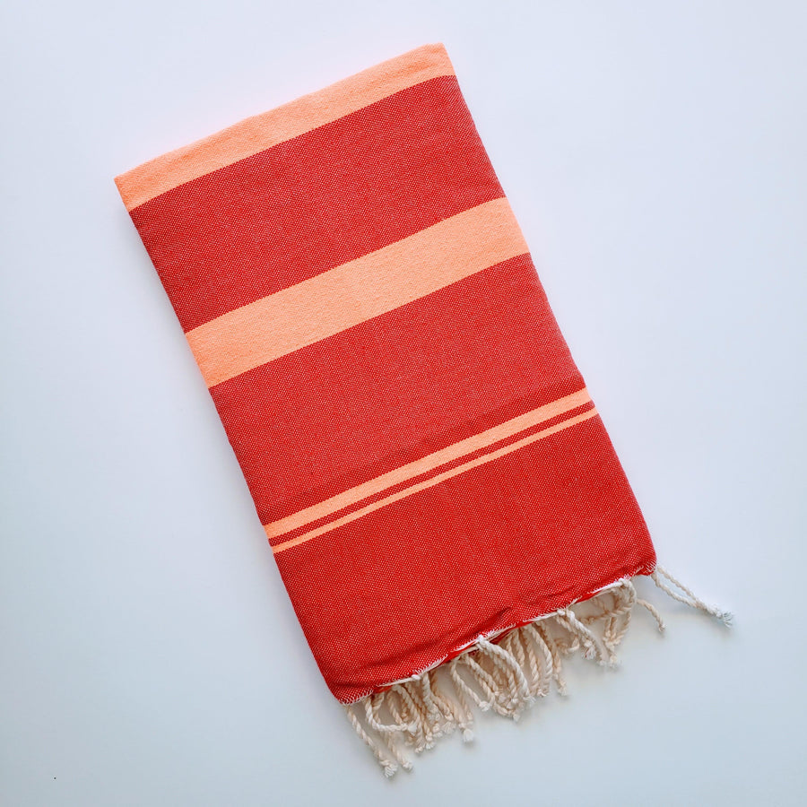 High-quality Turkish towel in vibrant colors