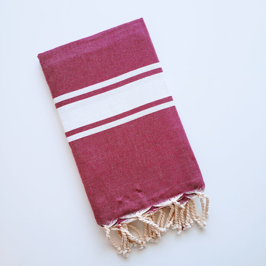 Turkish cotton towel in bold color