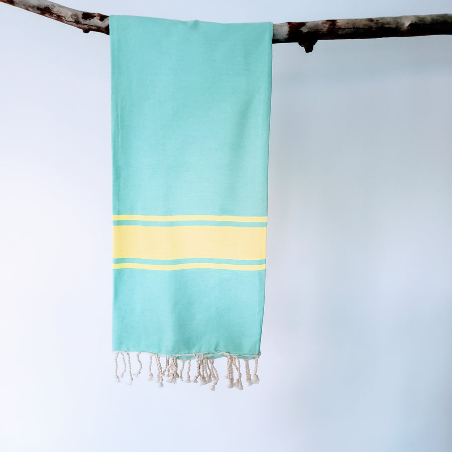 Turkish cotton towel in vibrant color
