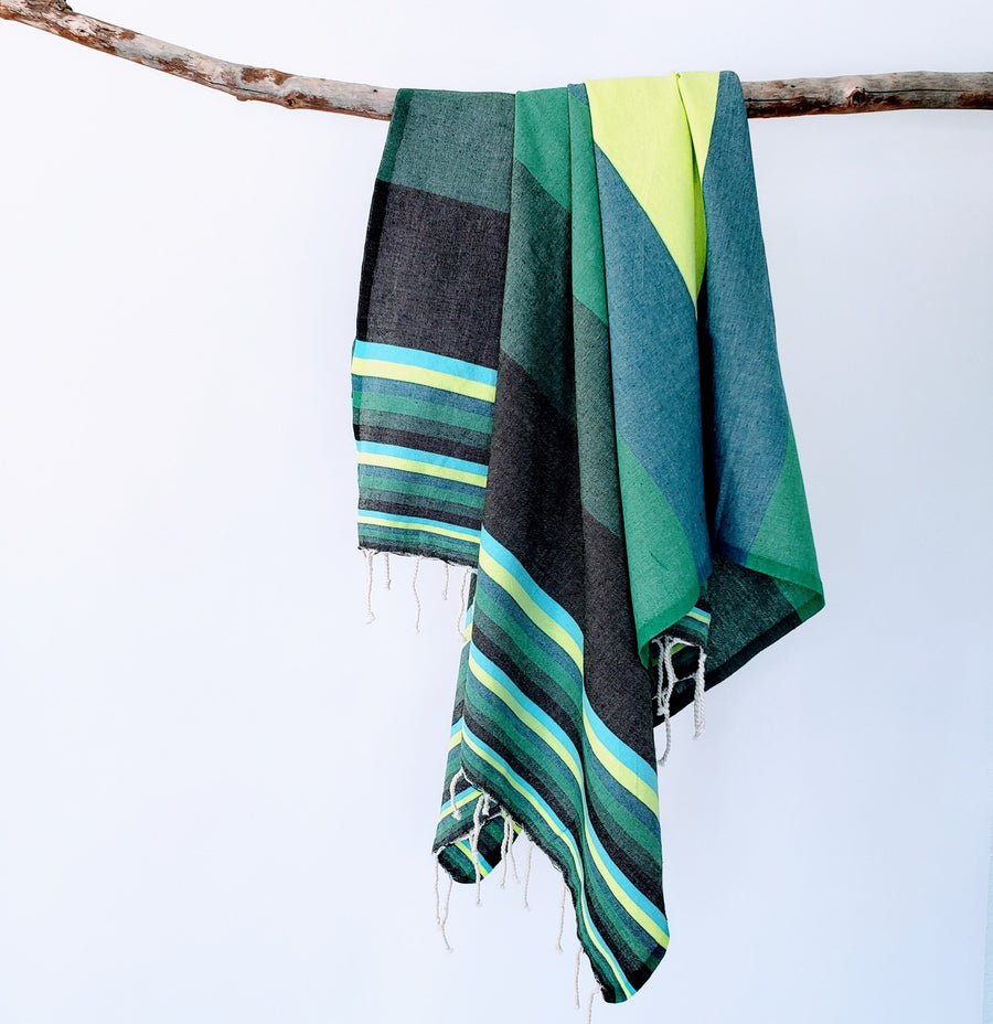 Turkish cotton towel in bold color