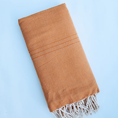 High-quality Turkish towel in neutral tones