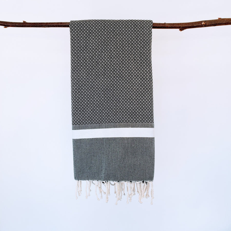 High-quality Turkish towel in neutral tones