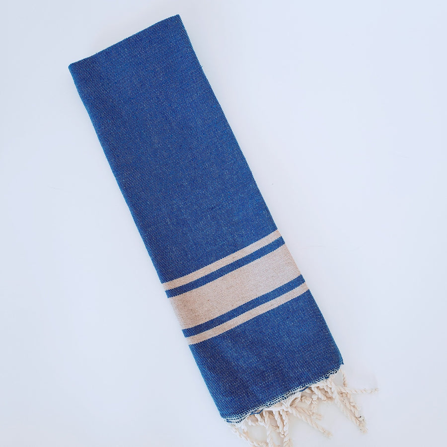  Mini guest towel in blue denim 